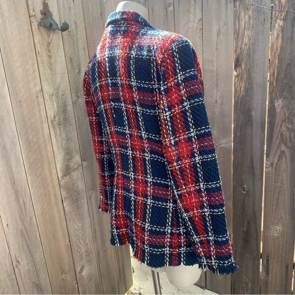 Blank NYC Plaid Double Breasted Prep School Blazer size Large - Picture 15 of 16